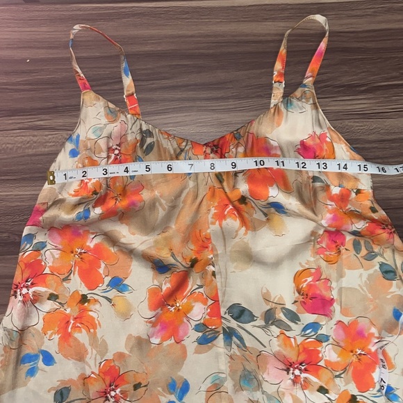 Frankly Apparel silky watercolor floral tank top. - Picture 3 of 15